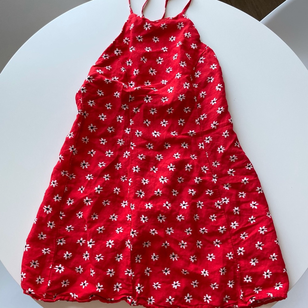 Zara Red and White Mini Dress